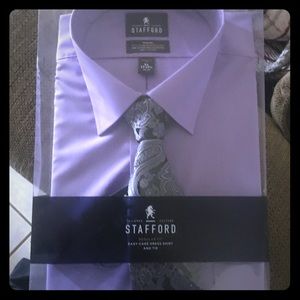 Stafford dress shirt with tie